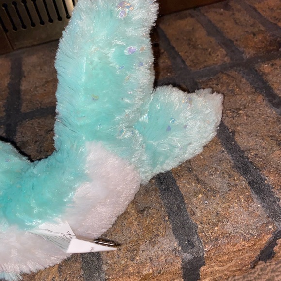Narwhal Stuffed Plush Blue w/ Sparkle 21 Inches Gorgeous! - Picture 6 of 8